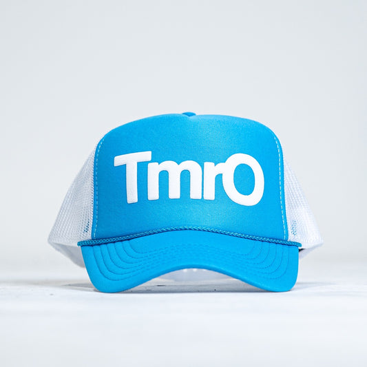 TmrO Trucker Hat Baby Blue/White