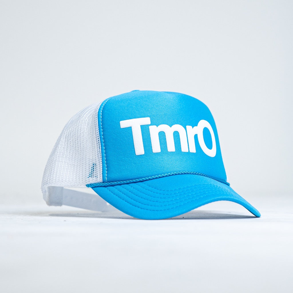 TmrO Trucker Hat Baby Blue/White