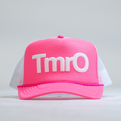 TmrO Trucker Hat - Neon Pink/White