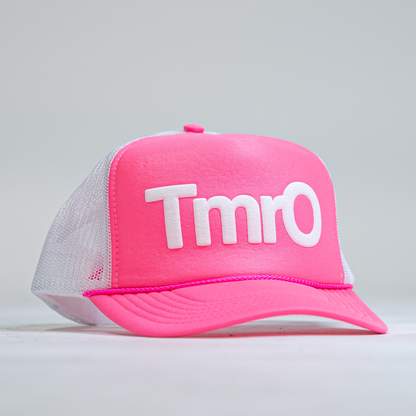 TmrO Trucker Hat - Neon Pink/White